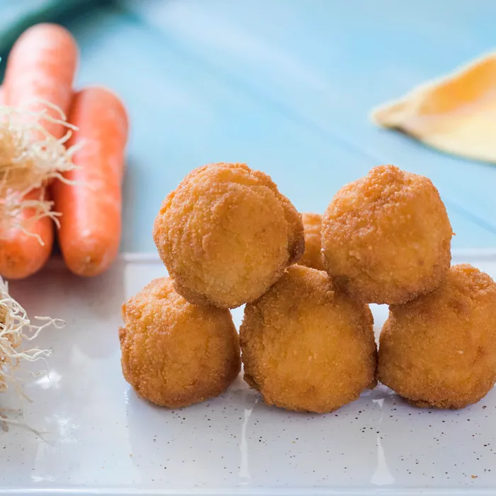 Croquetas de Puerro, Dátiles y Zanahoria
