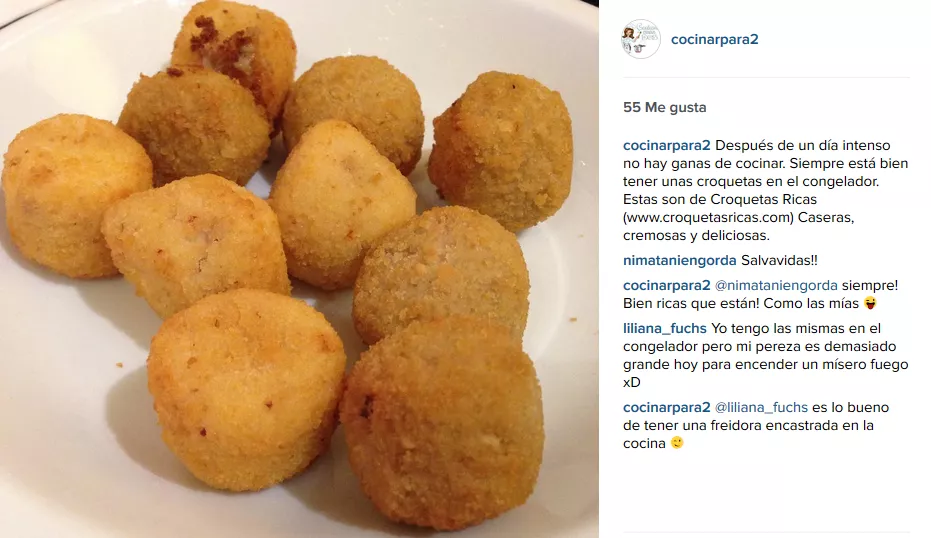 cocinar para 2 croquetas ricas