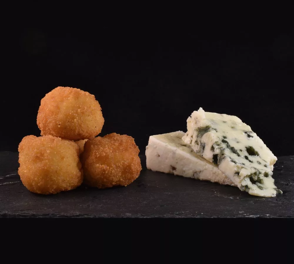 croquetas de queso azul