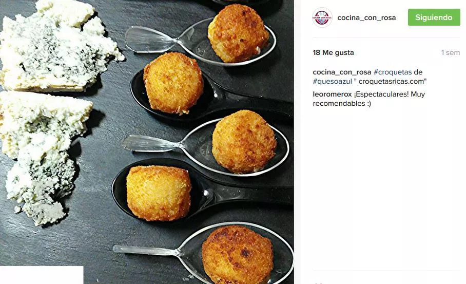 croquetas ricas cocina con rosa