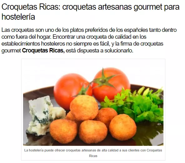 profesional horeca croquetasricas