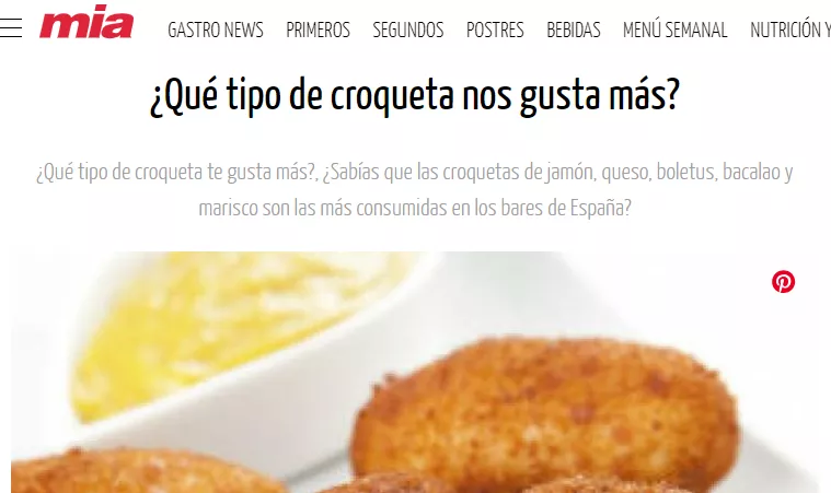 revista mia croquetas ricas