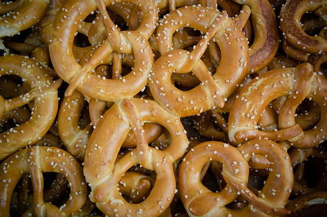 galletas saladas pretzel