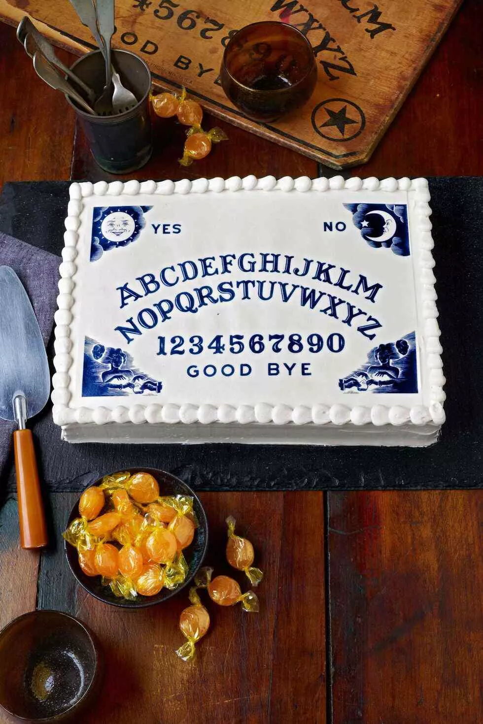 tarta ouija halloween