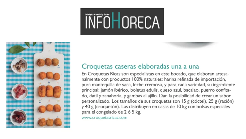 croquetas ricas infohoreca