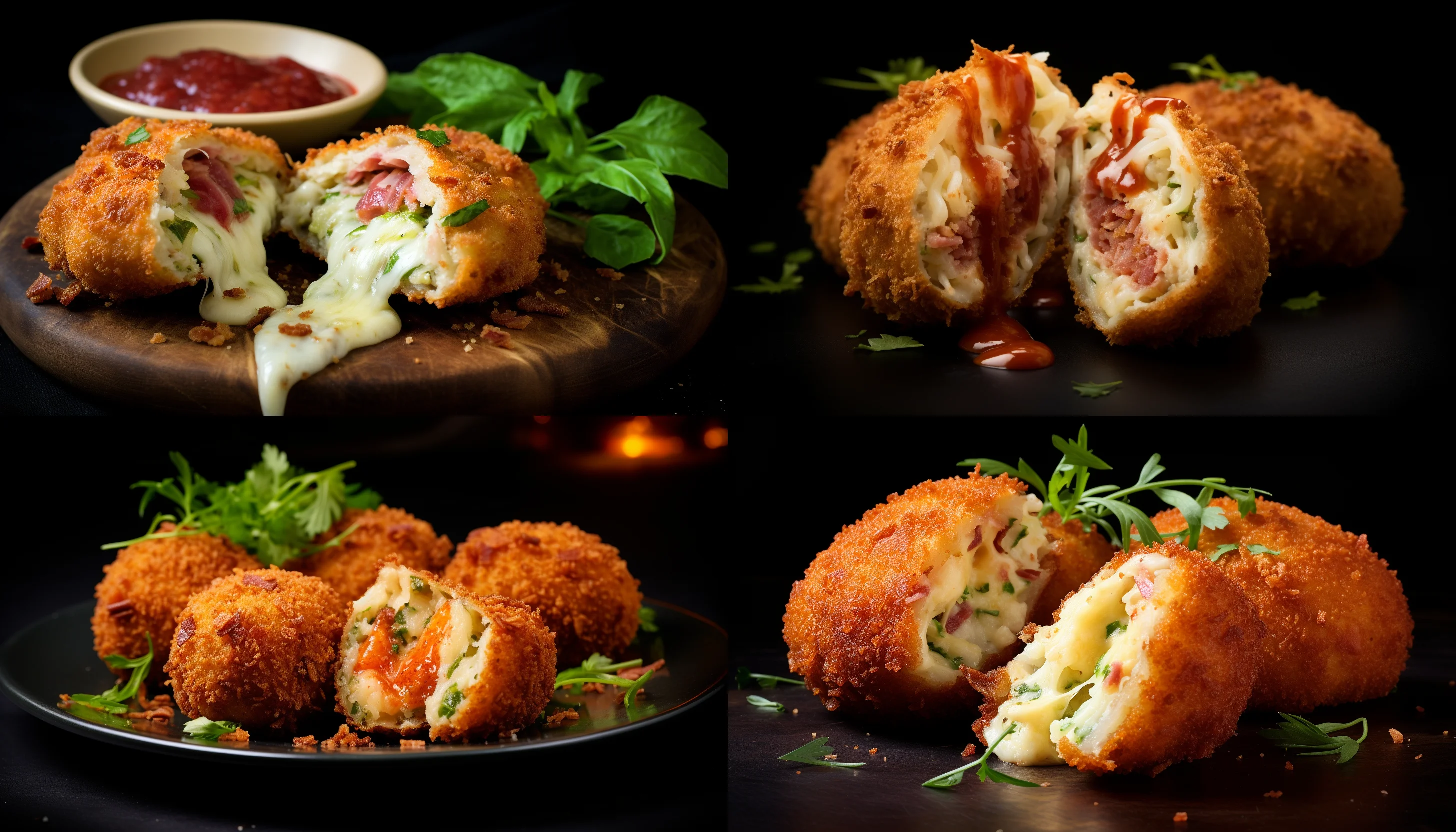 croquetas bacon queso parmesano