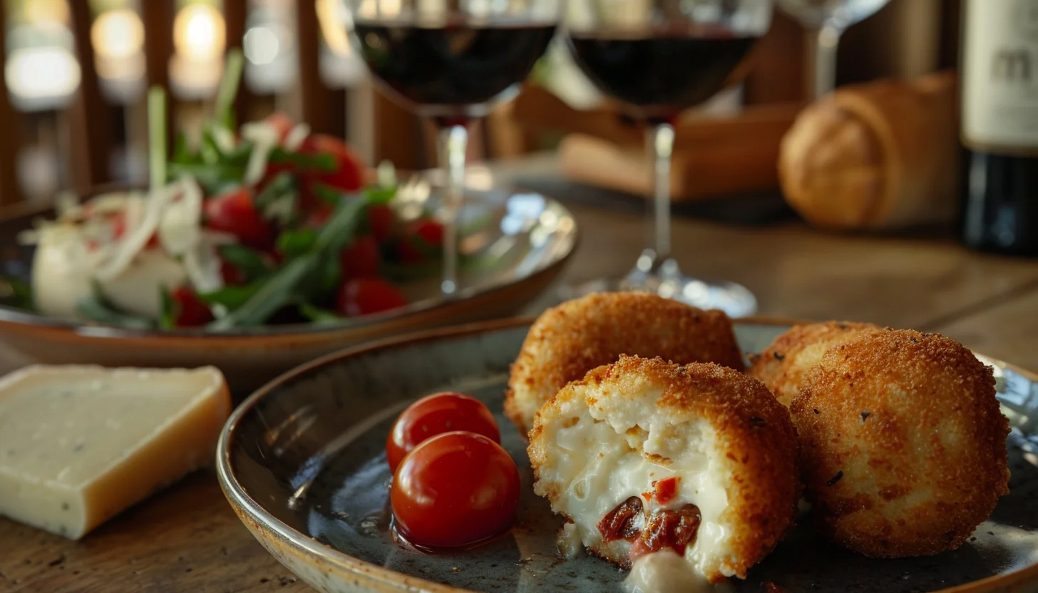 croquetas provolone tomate seco