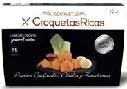 Croquetas de puerro confitado, dátiles y zanahoria