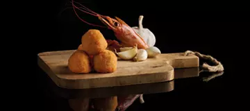 Croquetas de Gambas al ajillo