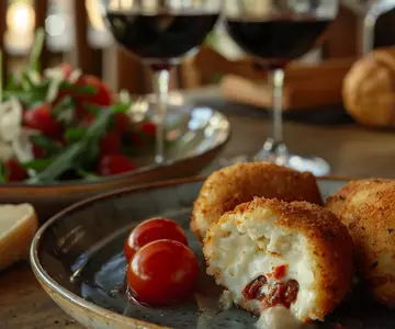 Croquetas de provolone con tomate seco: un bocado irresistible